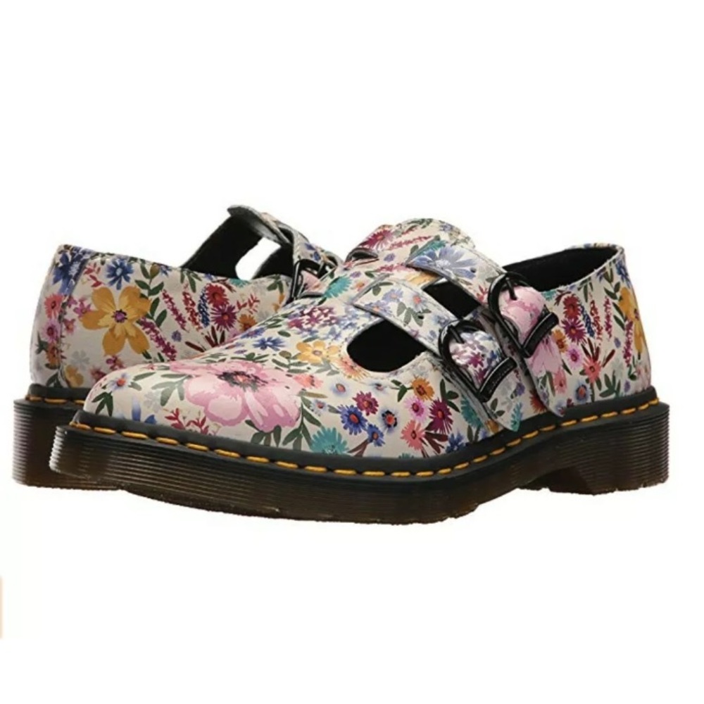 Dr Martens Wanderlust 8065 Floral Mary Janes US 9